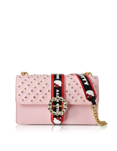 Pinko Love Hello Kitty Jewel Pink Eco Leather Shoulder Bag | ModeSens