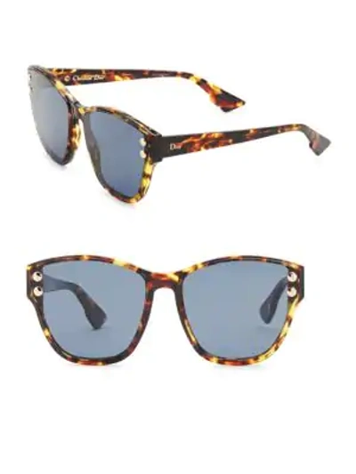 Shop Dior Women's 60mm Addict Tortoiseshell Sunglasses In Brown Havana
