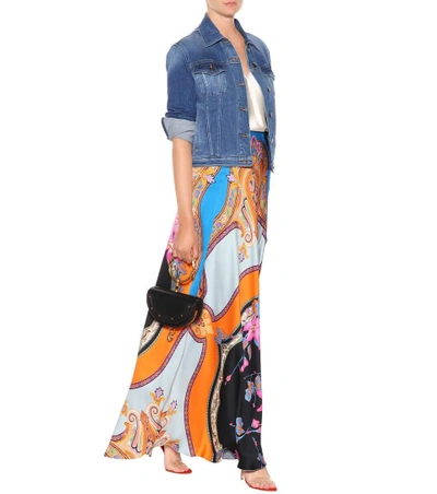 Shop Etro Floral-printed Maxi Skirt In Multicoloured