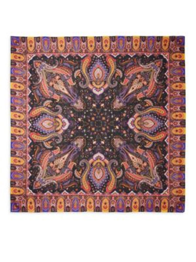 Shop Etro Paisley Bohemian Cashmere Scarf In Black