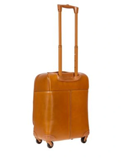 Shop Bric's Men's Life Pelle 21" Tuscan Leather Carry-on Spinner In Tan