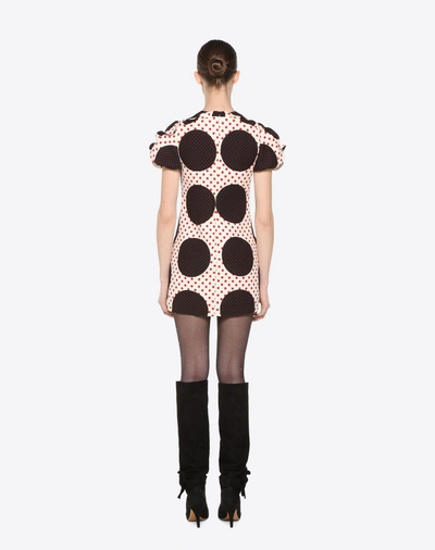 Shop Valentino Re-edition Polka Dot Dress In Black