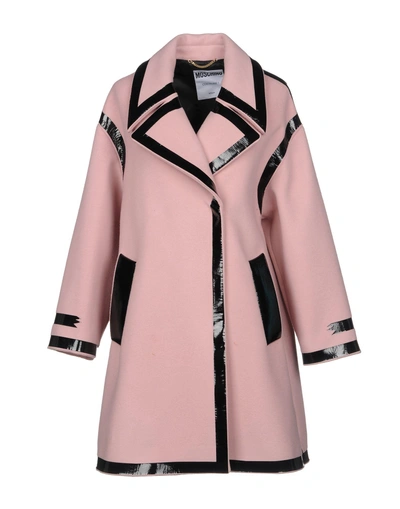 Shop Moschino Coats In Pink