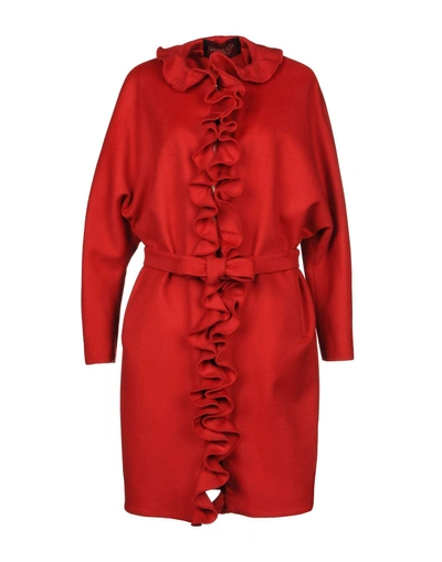 Shop Giambattista Valli Coat In Red