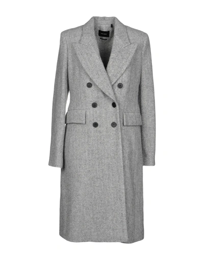 Shop Isabel Marant Coats In Grey