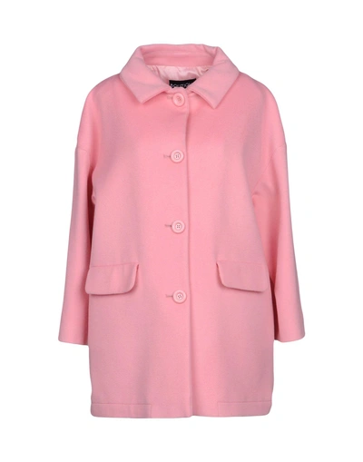 Shop Boutique Moschino Coats In Pink