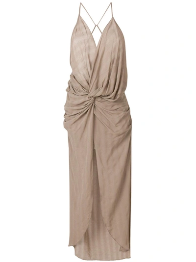 Shop Jacquemus Long Draped Dress