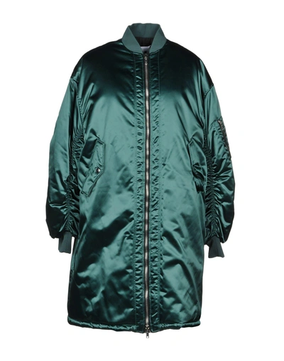 Shop Msgm Jacket In Green