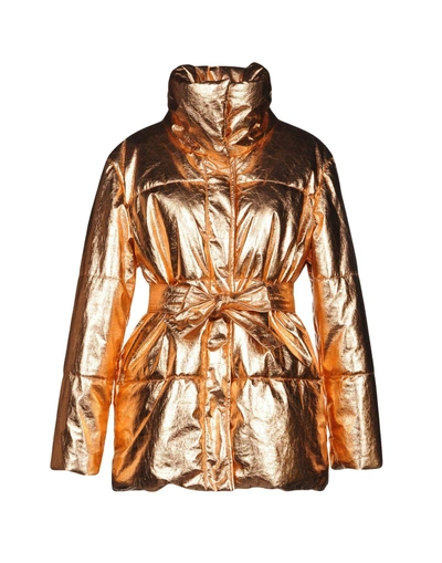 Shop Msgm Jackets In Copper