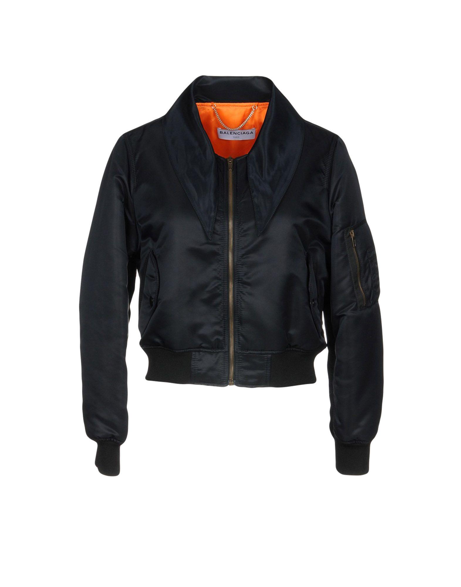 balenciaga black bomber jacket