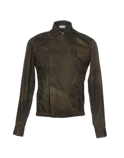 Shop Dries Van Noten Jacket In Military Green