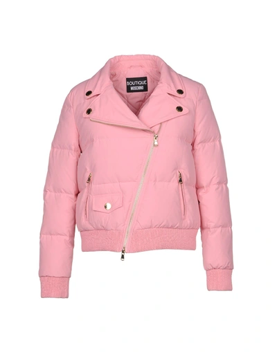 Shop Boutique Moschino Down Jackets In Pink