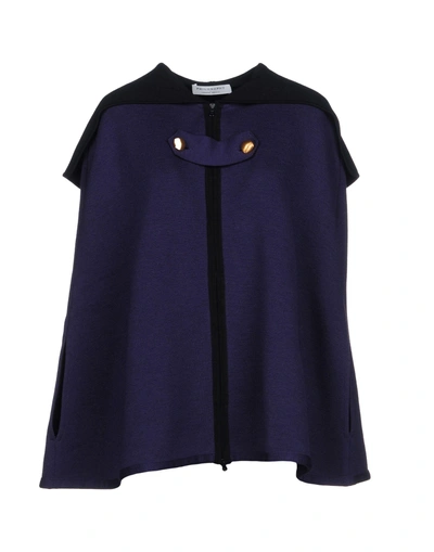 Shop Philosophy Di Lorenzo Serafini Cape In Dark Purple