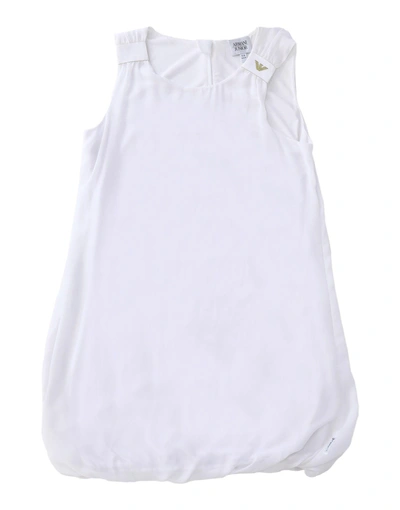 Shop Armani Junior Kleid In White