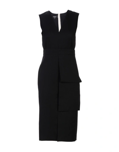 Shop Rochas Midi Dress In Black