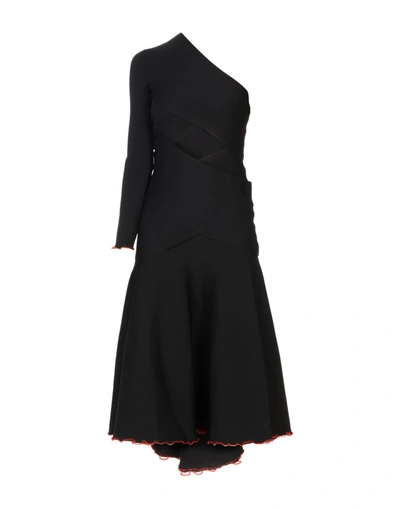 Shop Proenza Schouler Midi Dress In Black