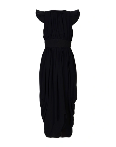 Shop Antonio Berardi Midi Dress In Black