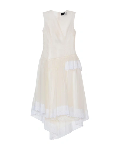 Shop Simone Rocha Knee-length Dresses In Ivory