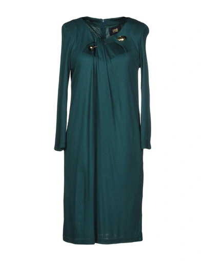 Shop Class Roberto Cavalli Knee-length Dress In Dark Green