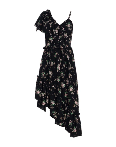 Shop Msgm Knee-length Dress In Black
