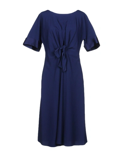 Shop Alberta Ferretti Knee-length Dress In Blue