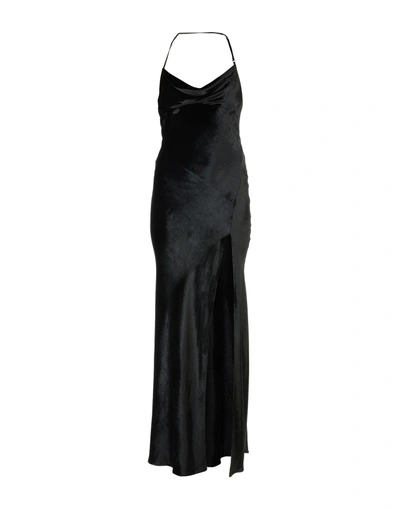 Shop Attico Long Dress In Black
