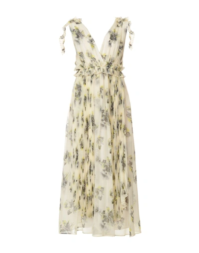 Shop Msgm Formal Dress In Beige