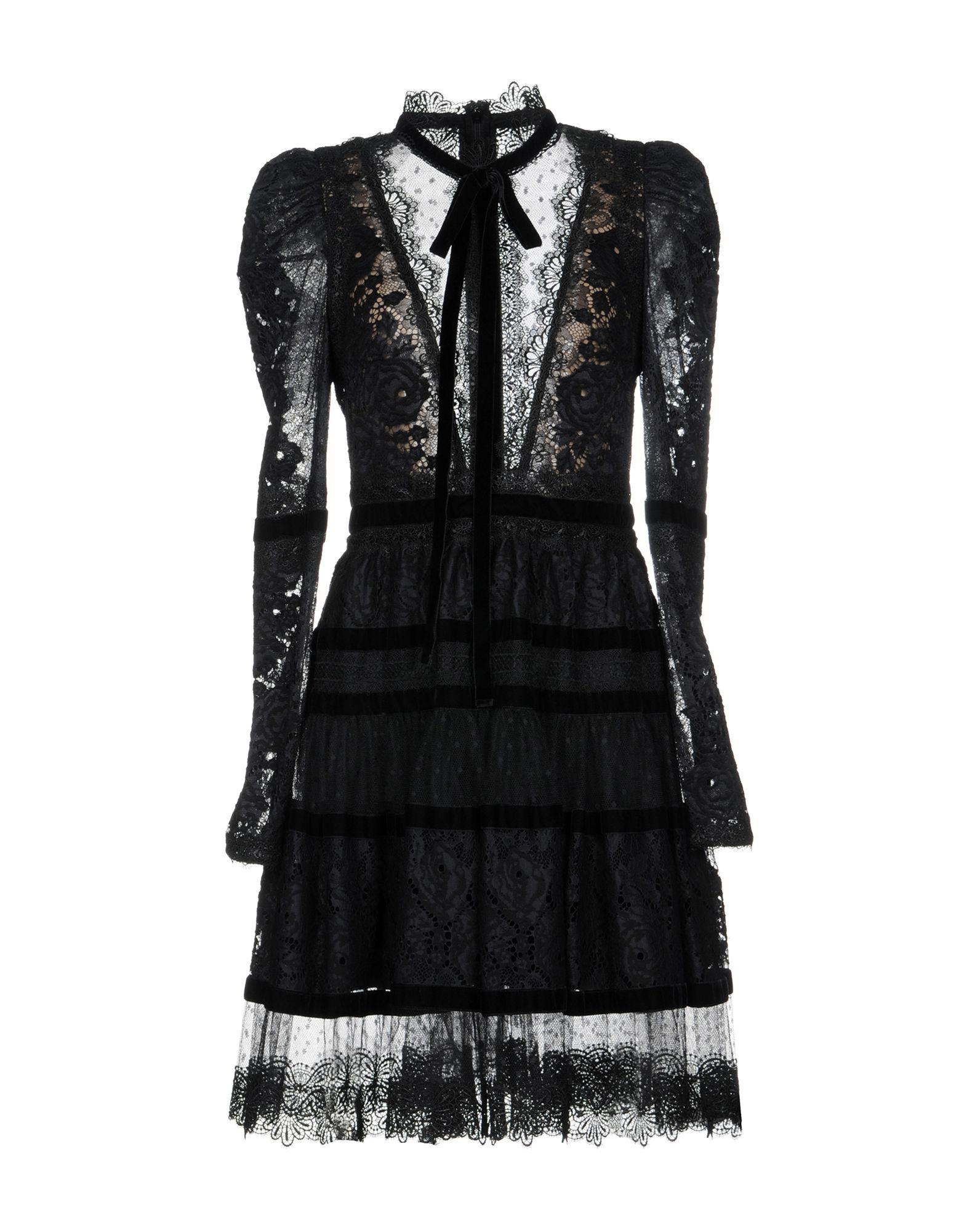 elie saab black lace dress