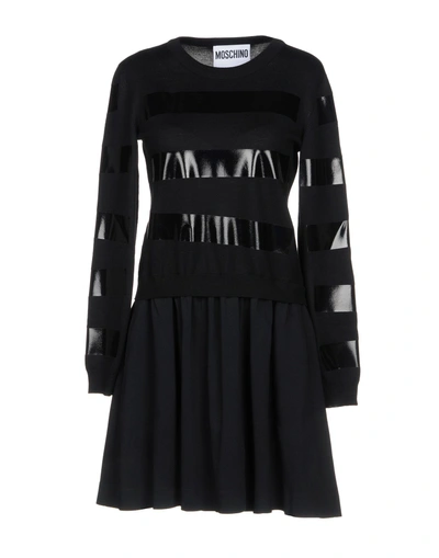 Shop Moschino Short Dresses In Black