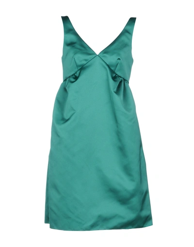 Shop Rochas Short Dress In Green