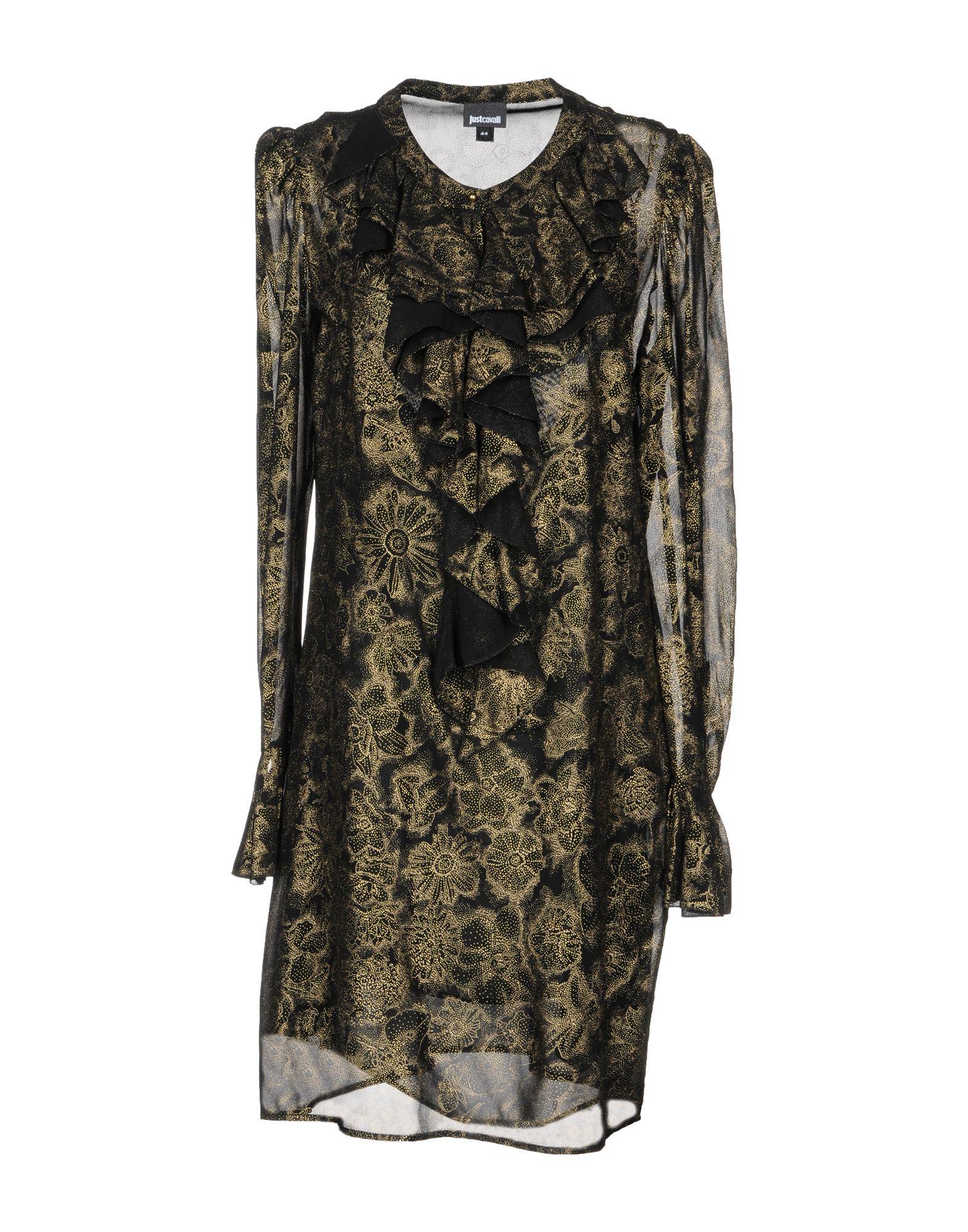 Just Cavalli Short Dress In Gold | ModeSens