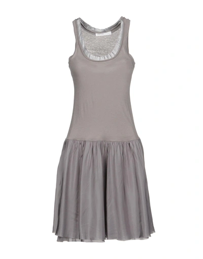 Shop Sacai Luck Short Dresses In Grey