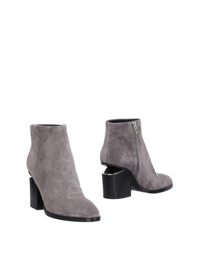 Shop Alexander Wang Ankle Boot In Grey
