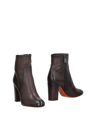 Shop Santoni In Dark Brown