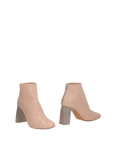 Shop Acne Studios Ankle Boot In Pink