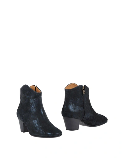 Shop Isabel Marant Ankle Boot In Dark Blue
