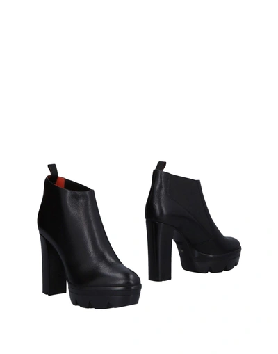 Shop Santoni Ankle Boot In Black