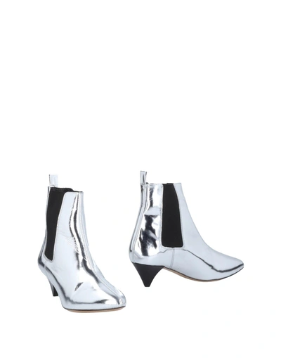 Shop Isabel Marant Ankle Boot In Silver
