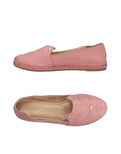 Shop Charlotte Olympia Ballet Flats In Pink