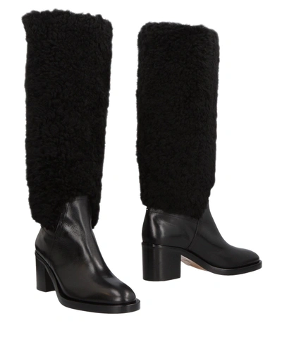 Shop Maison Margiela Knee Boots In Black