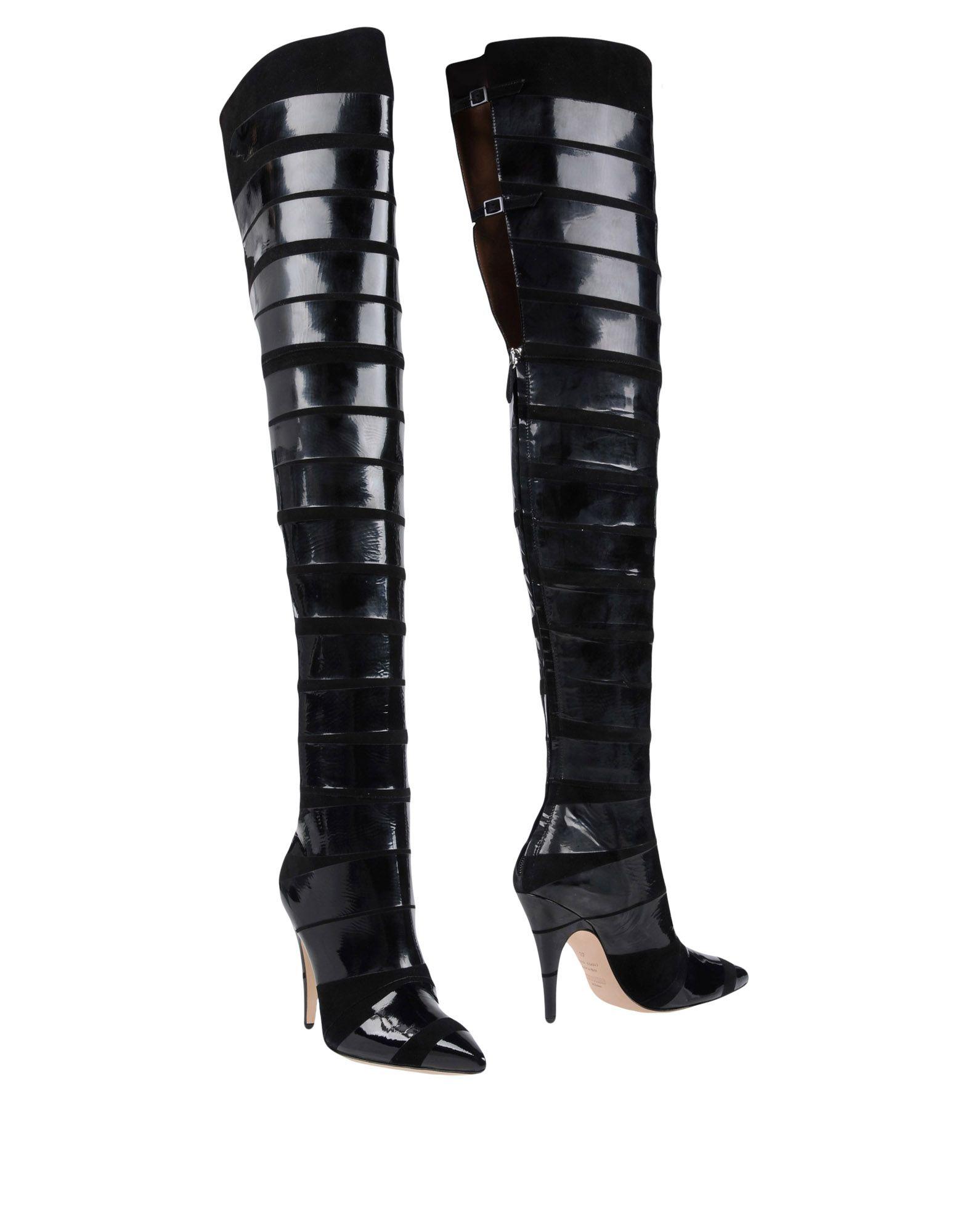 moschino knee high boots