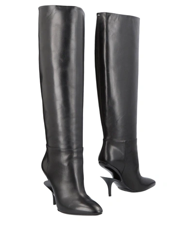 Shop Maison Margiela Woman Knee Boots Black Size 8 Soft Leather