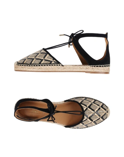 Shop Aquazzura Espadrilles In Black