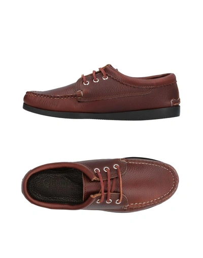 Shop Quoddy Laced Shoes In Maroon