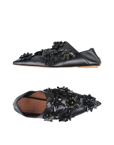 Shop Marni Loafers In Black