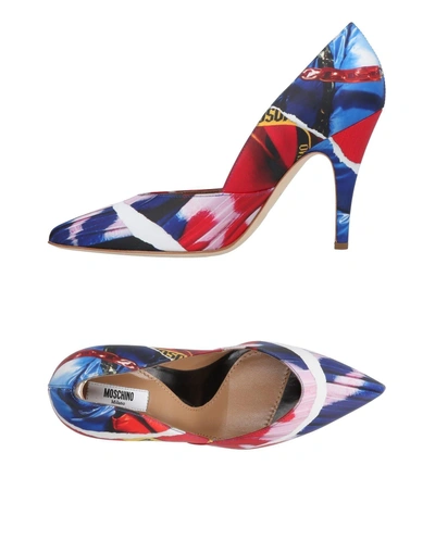 Shop Moschino Pumps In Blue