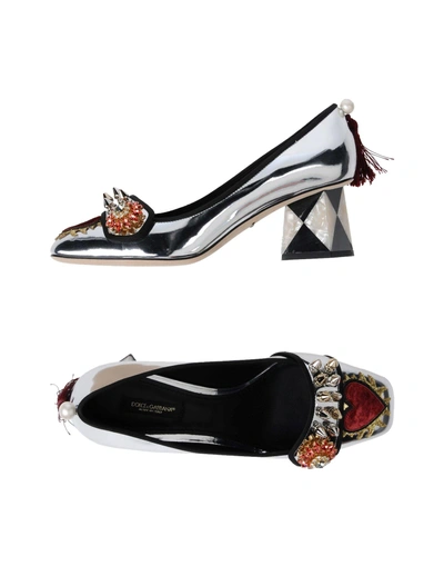 Shop Dolce & Gabbana Pumps In Silver