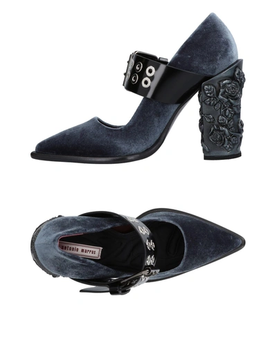 Shop Antonio Marras Pump In Slate Blue