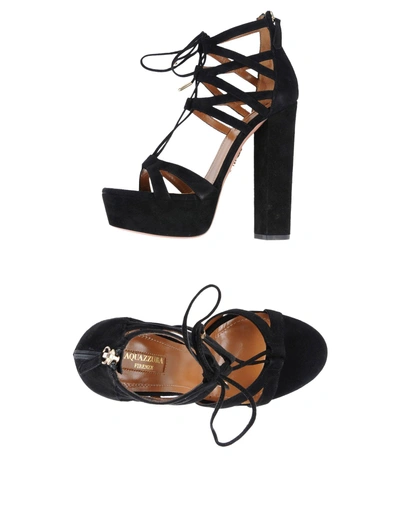 Shop Aquazzura Sandals In Black