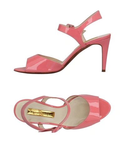 Shop Rupert Sanderson Sandals In Pink